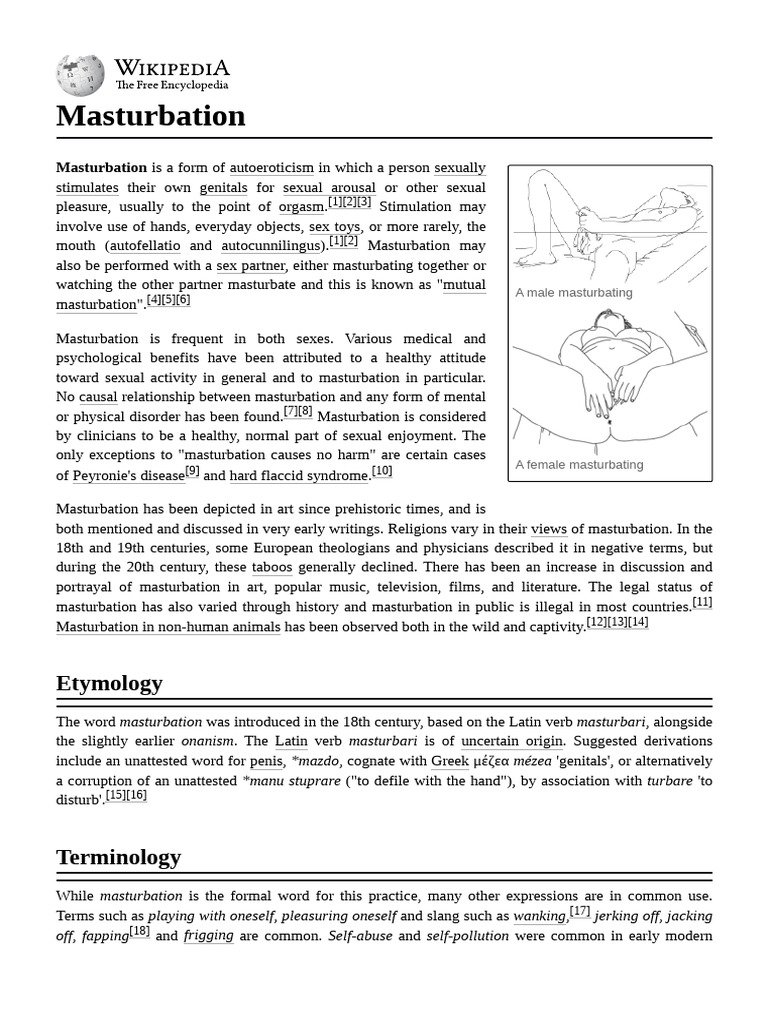 Understanding Masturbation: A Comprehensive Guide | PDF | Masturbation |  Orgasm