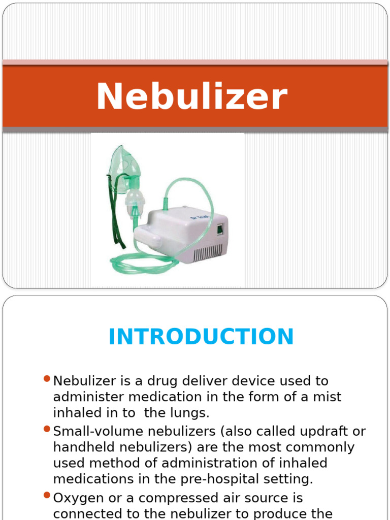 Nebulizer Use and Administration Guide | PDF | Clinical Medicine ...