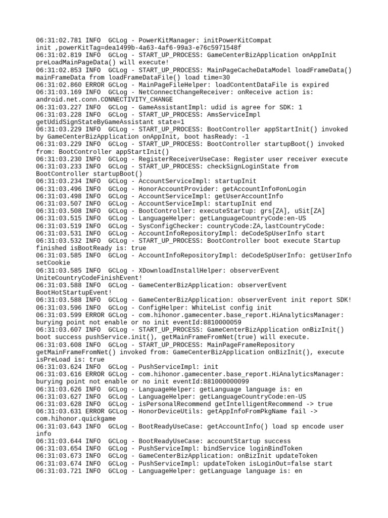 GameCenter Startup Log Analysis | PDF | Hypertext | Internet Architecture