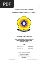 Download TUGAS ELEMEN MESIN 1 - PERHITUNGAN REM TROMOL PADA MOTOR HONDA SUPRA X 100 CC by Ardin Wahyu SN85702598 doc pdf
