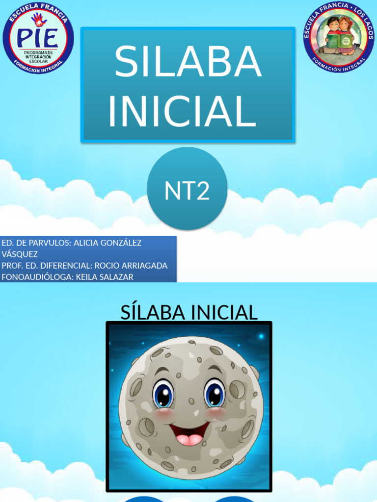 Juego de Sílabas Iniciales para NT2 | PDF