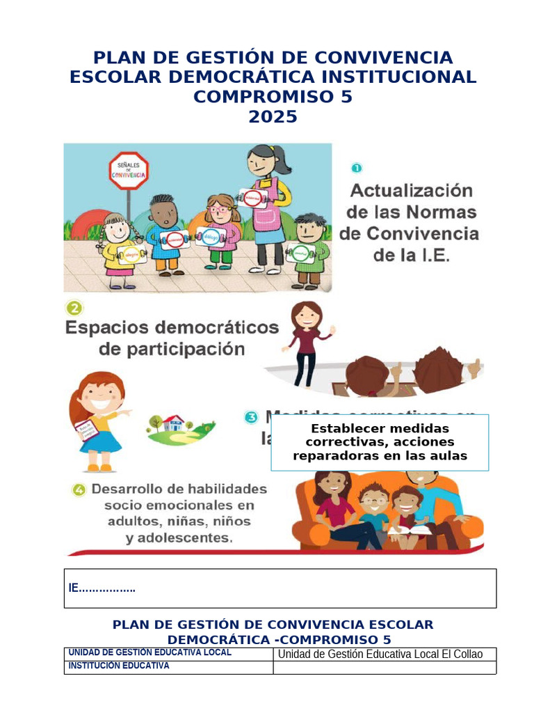 Plan de Convivencia Escolar 2025 | PDF | Violación | Violencia