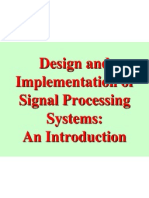 Design and Implementation of Signal Processing Systems: An Introduction