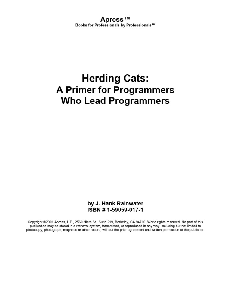 Leading Programmers: A Guide for Managers | PDF | Computer Programming ...