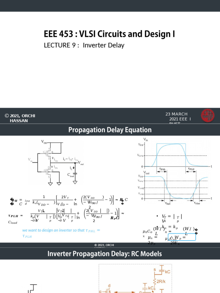 Inverter Delay Analysis and Design | PDF | Semiconductor Devices ...