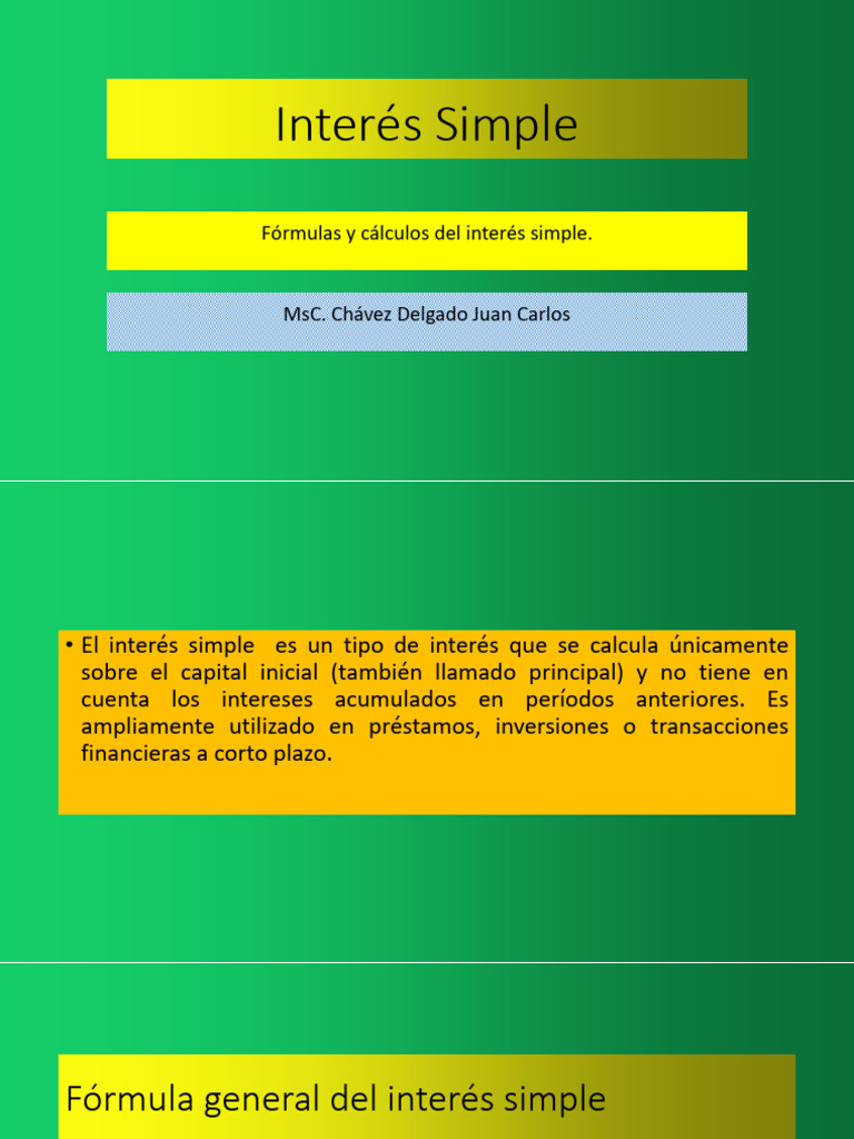 s2 Formulas y Calculos | PDF | Interés | Porcentaje