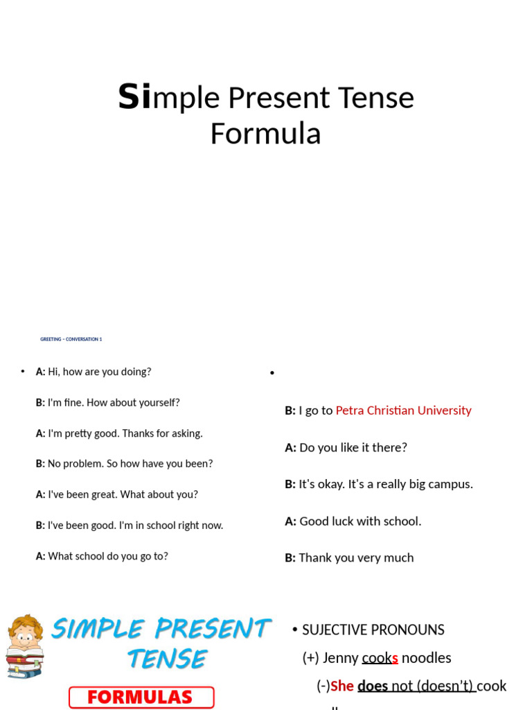Simple Present Tense 2 | PDF | Language Mechanics | Linguistics