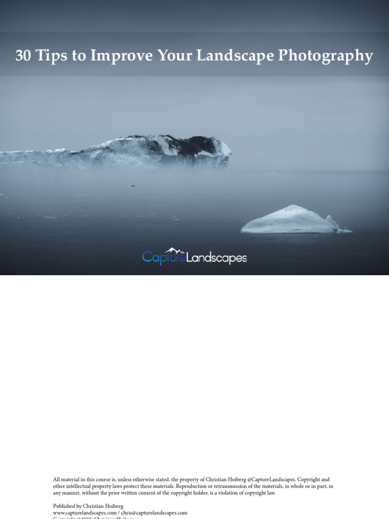 30 Tips For Landscape Photography 2020 | PDF | Shutter Speed | Aperture