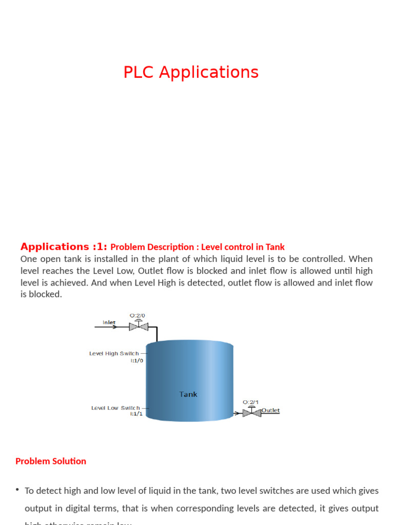 PLC Applications in Mechatronics | PDF | Programmable Logic Controller ...