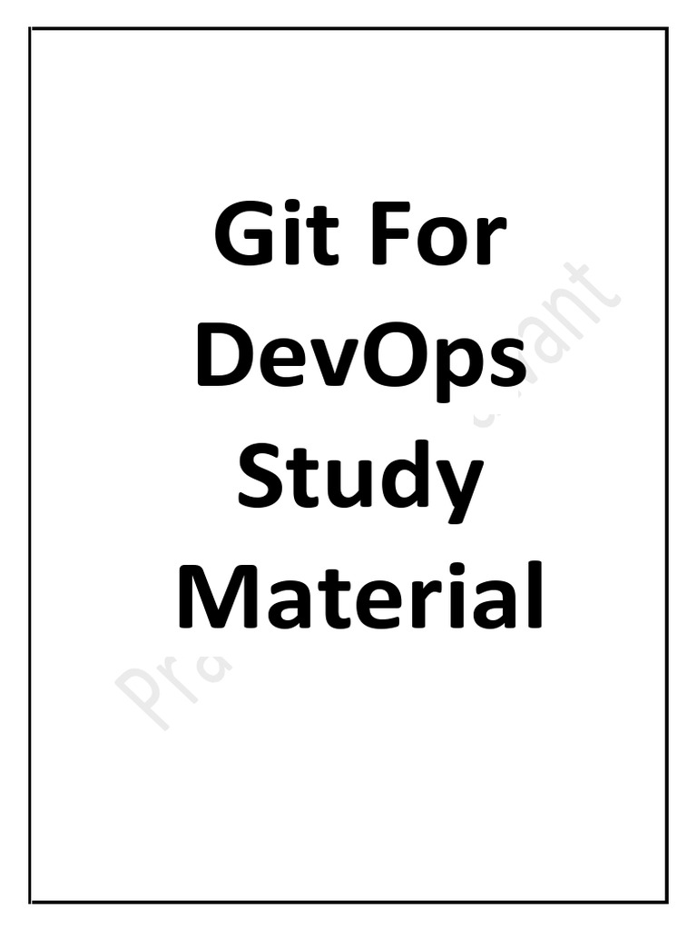 Git and DevOps Study Guide | PDF | Software Development Process ...