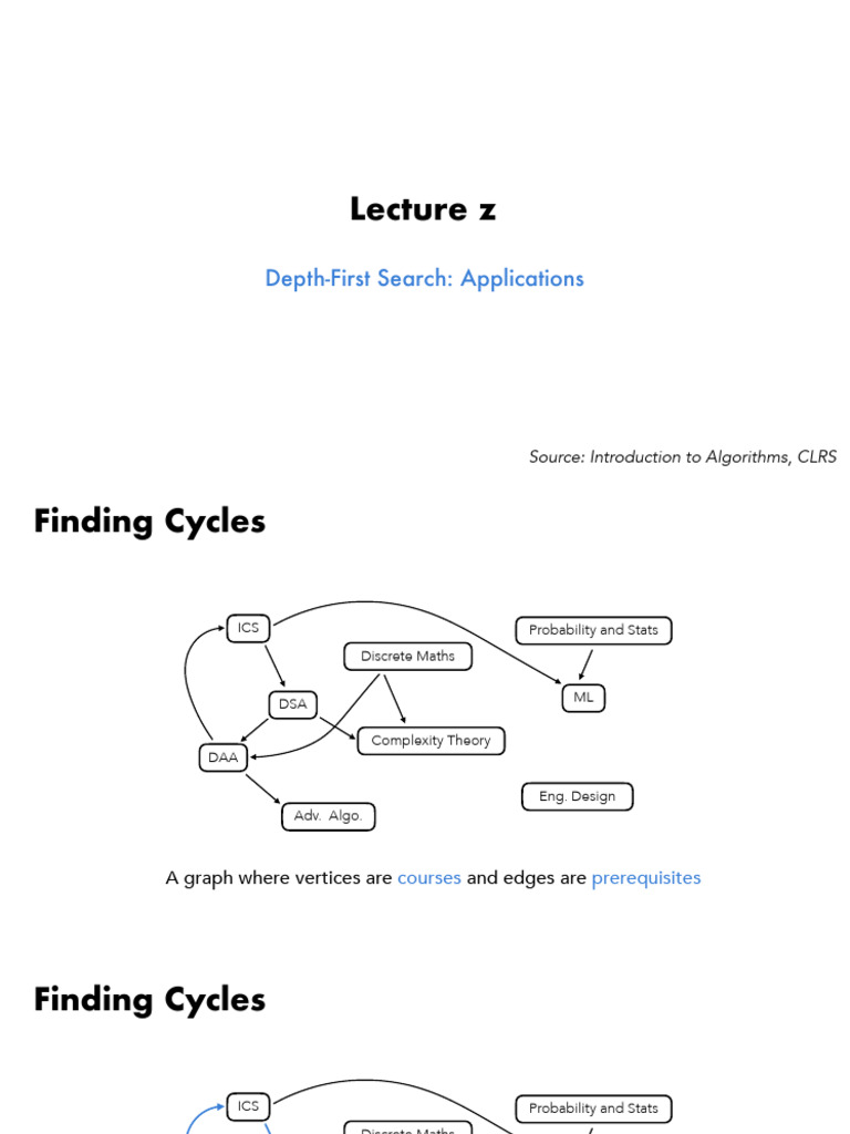 Depth-First Search- Applications | PDF | Mathematical Relations ...