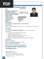 Resume of Civil Engineer Usman Zafar