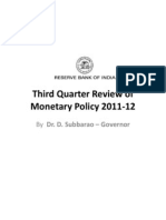 Third Quarter Review of Monetary Policy 2011-12