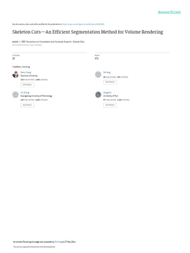 Efficient Volume Rendering Segmentation | PDF | Image Segmentation ...