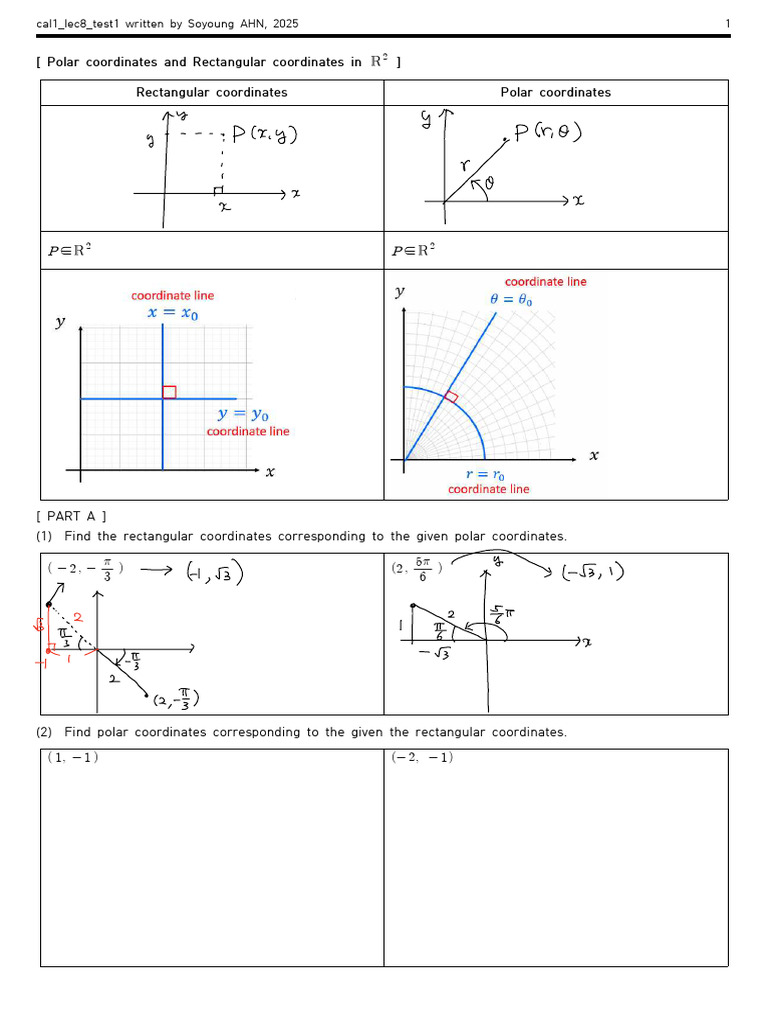 Cal1 Lec8 Test1 Sol | PDF | Euclidean Geometry | Geometric Objects