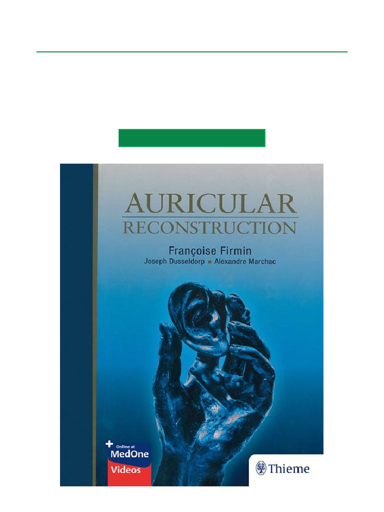 Auricular Reconstruction by Dr. Firmin | PDF
