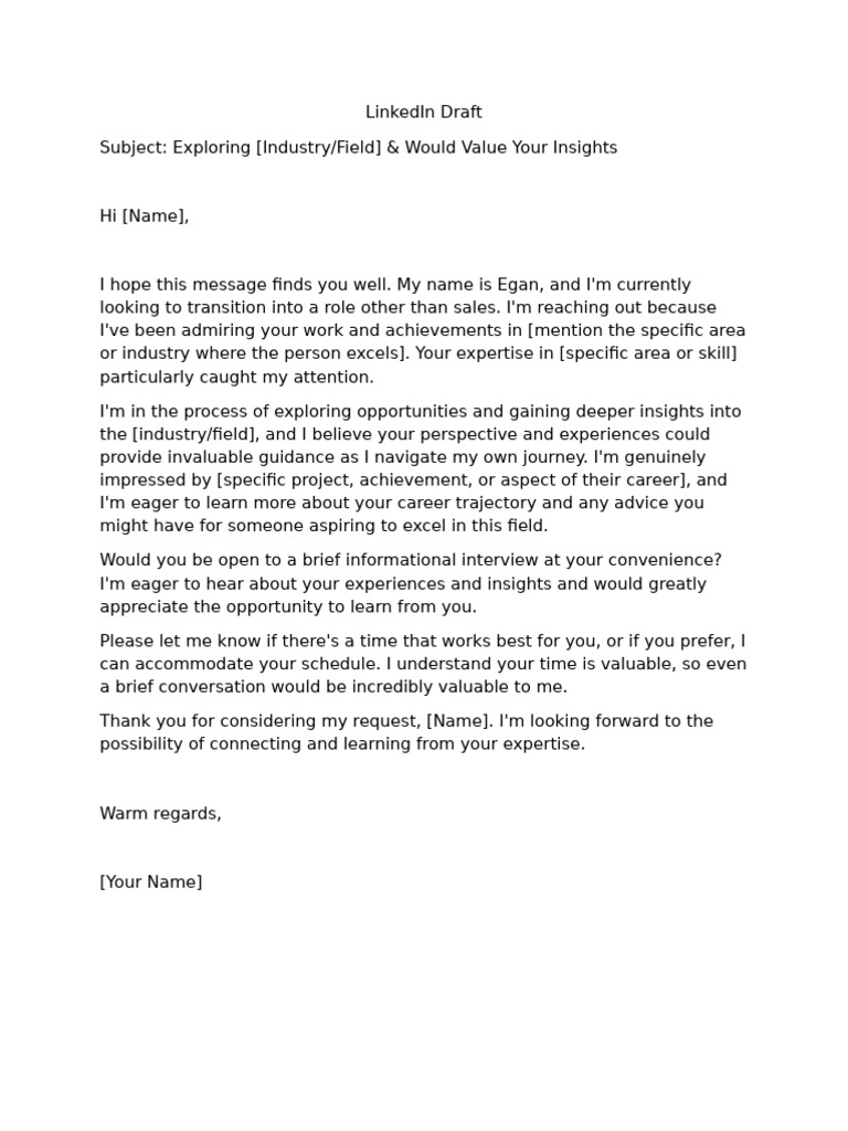 LinkedIn Draft | PDF