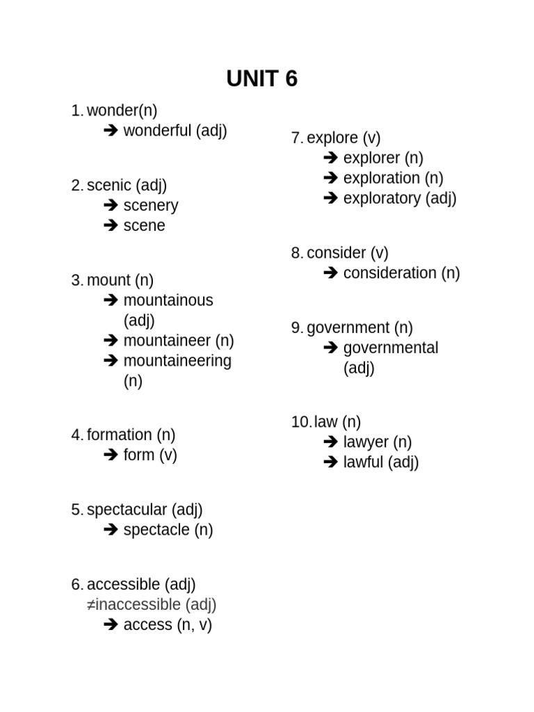 Unit 6 | PDF