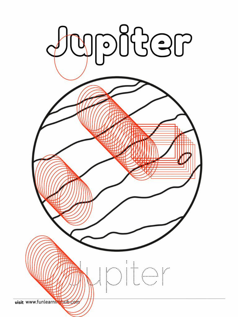 Jupiter Coloring Page 43 Copy 3 | PDF