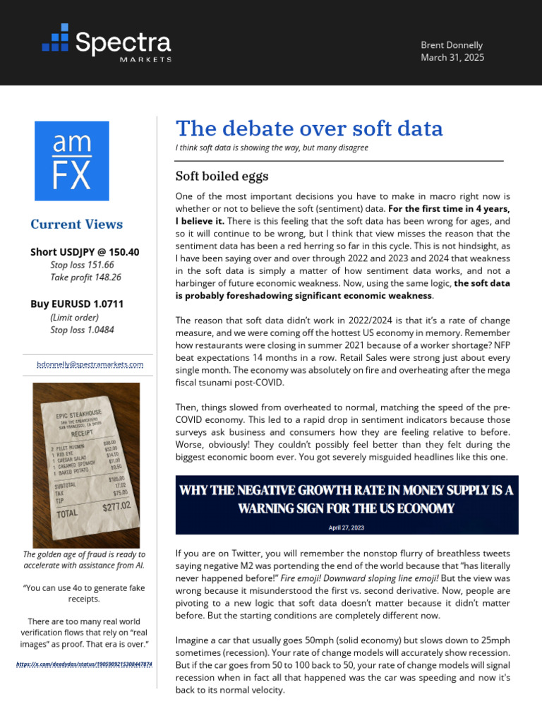 AMFX The Debate Over Soft Data 31MAR25 | PDF | Derivative (Finance ...
