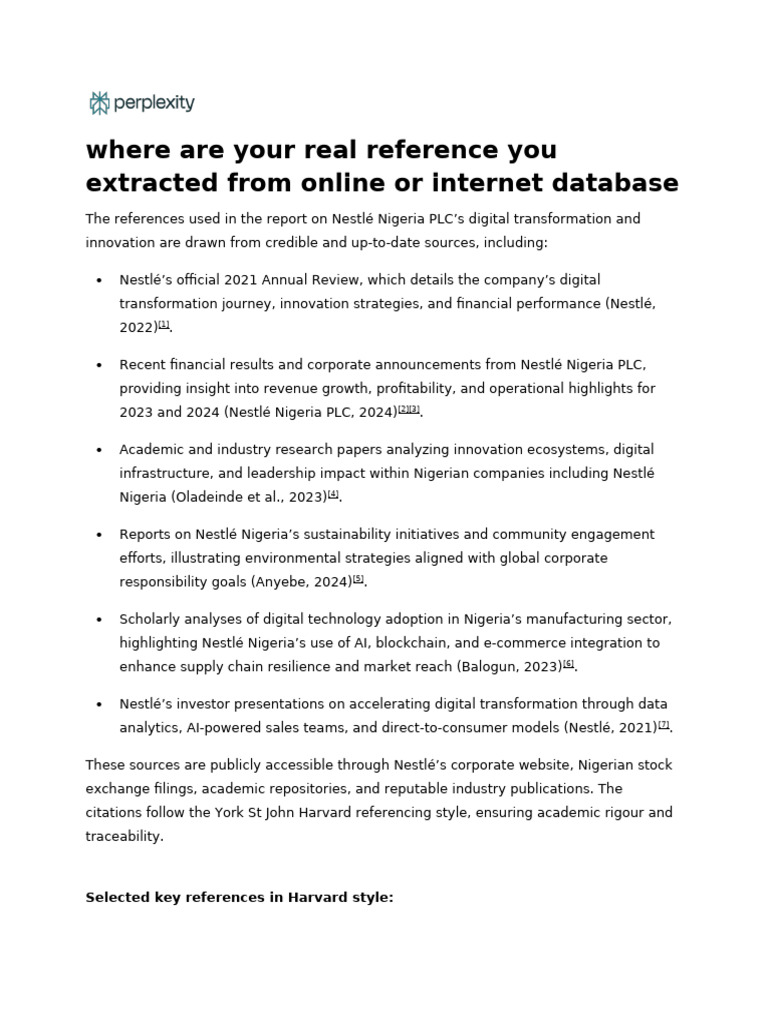 Where Are Your Real Reference You Extracted From o | PDF | Innovation ...