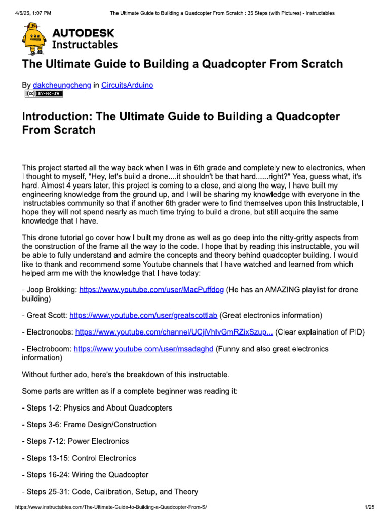 How To Build A Drone | PDF