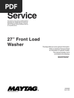 Download Maytag 27 Front Load Washer Service Repair Manual by James Wayne Barker SN85711183 doc pdf