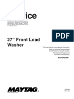 Maytag 27" Front Load Washer Service Repair Manual