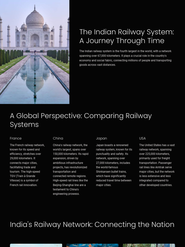 The Indian Railway System A Journey Through Time - PPTX - 20250107 ...