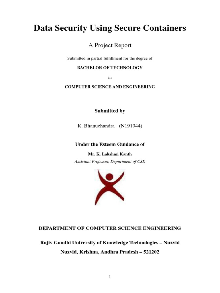 N191044 K.Bhanuchandra Project Report | PDF | Security | Computer Security