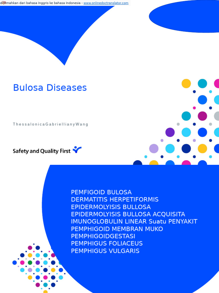 Bullous Diseases Id | PDF