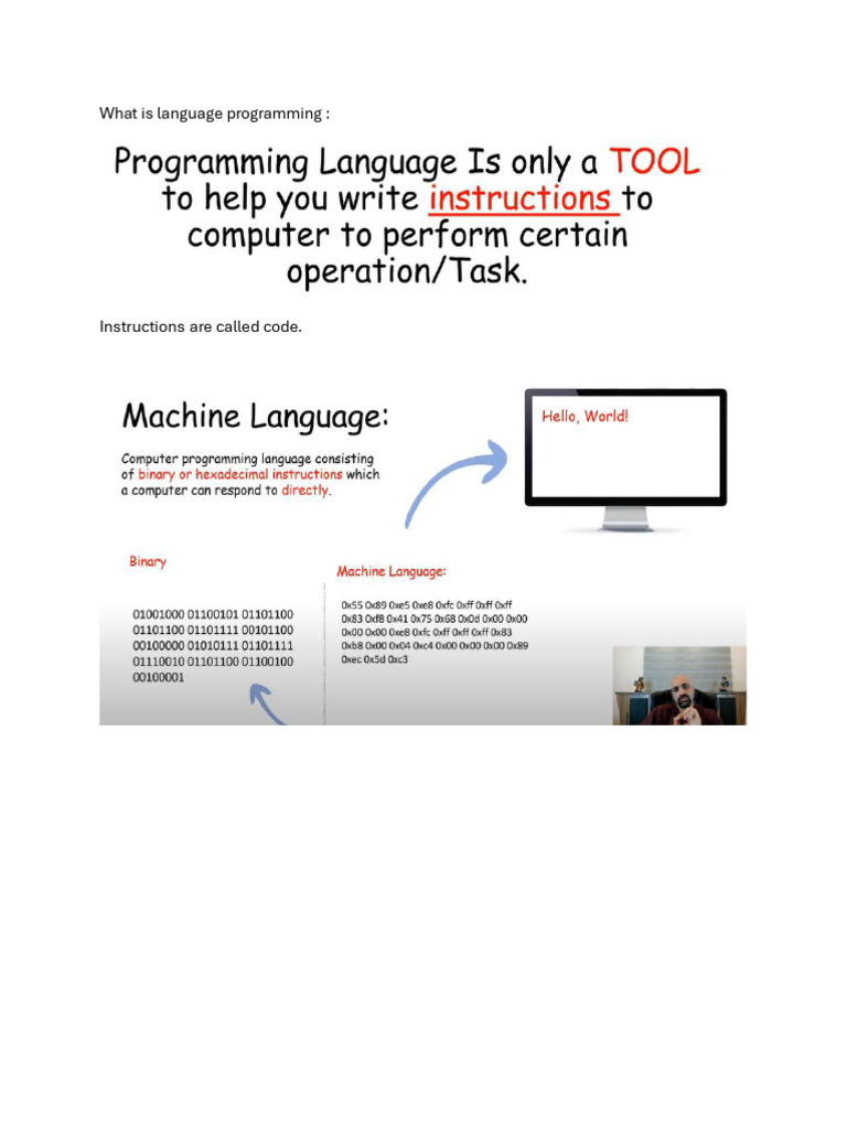 What is language programming | PDF