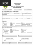 Civil/Structural Permit Application Form | PDF | Specification ...