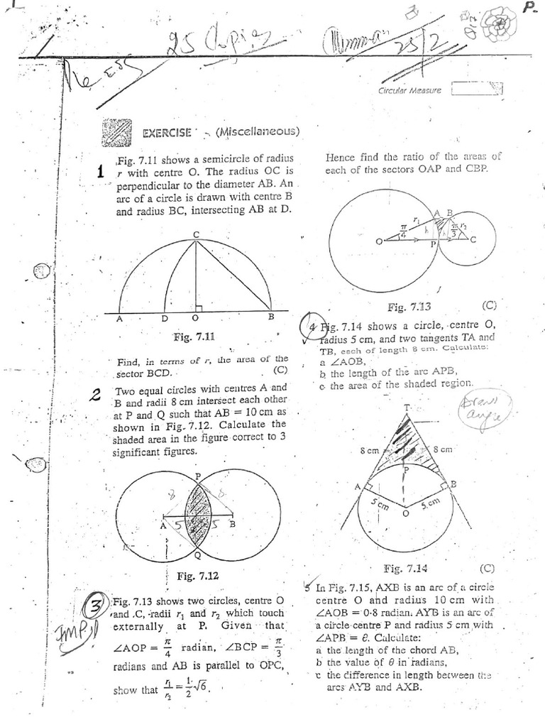 Circular Measure Ws | PDF