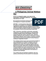 The Philippines Animal Welfare Act