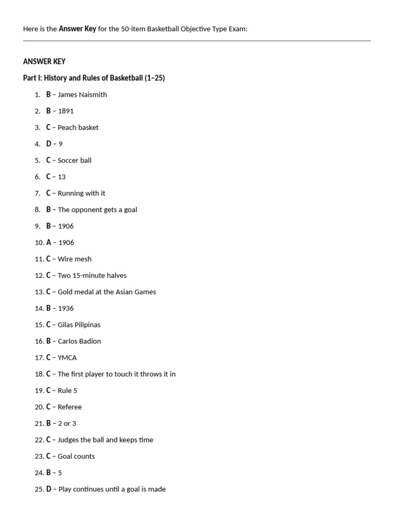 Baels 2ND Year Answer Key | PDF