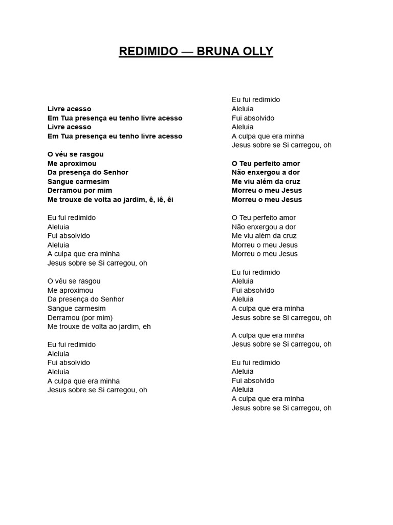 Redimido - Bruna Olly | PDF