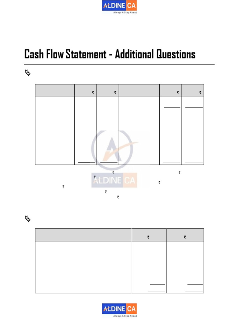 Cash Flow Statement Preparation Guide | PDF | Equity (Finance ...
