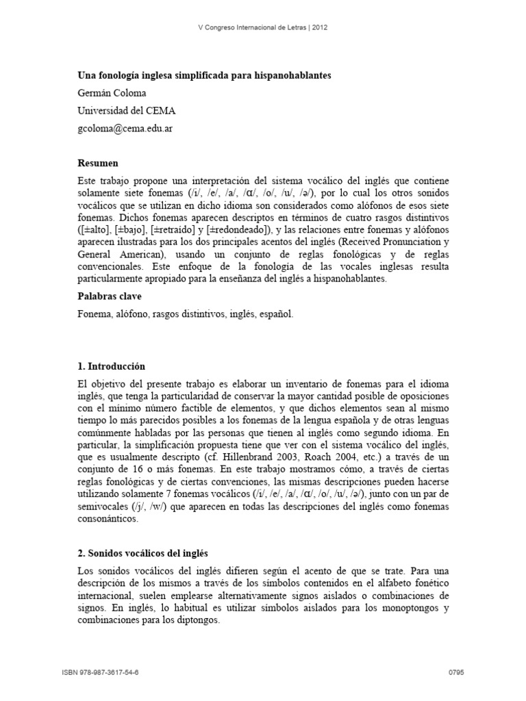 0103 Coloma, German | PDF | Fonema | Vocal