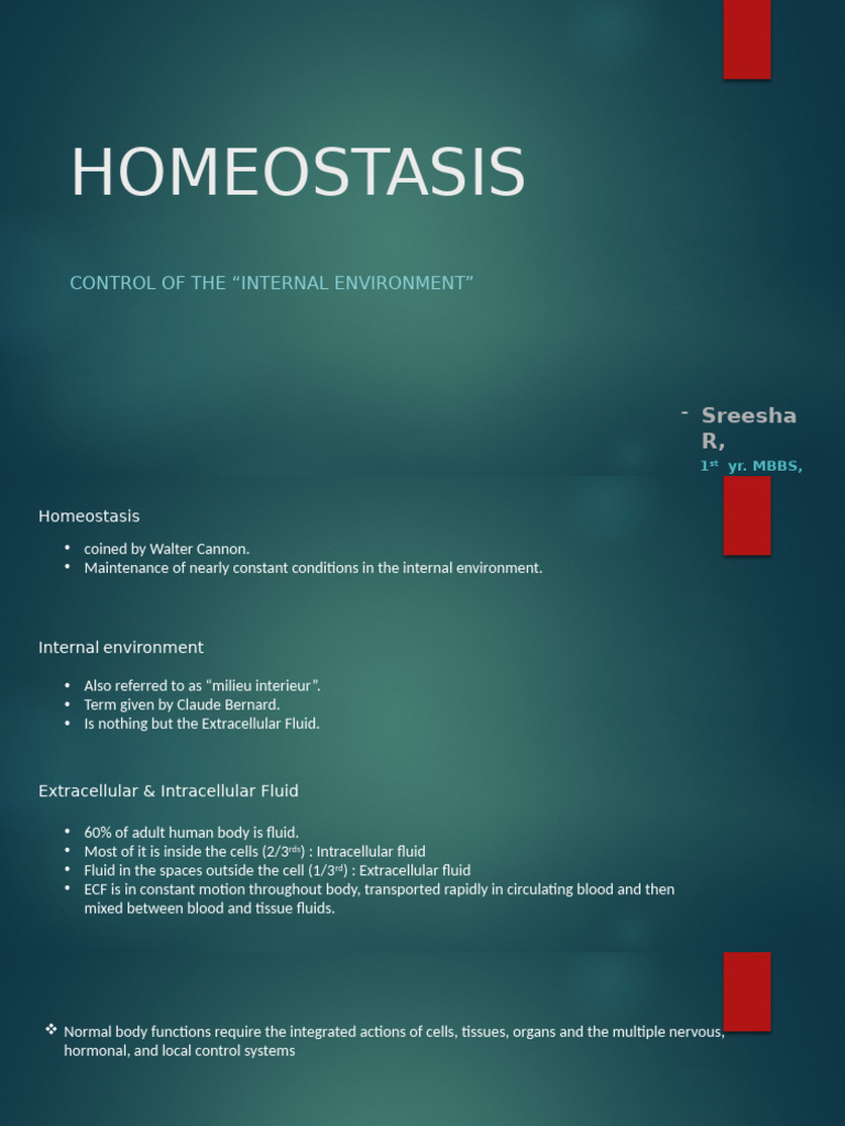 Homeostasis Pdf Homeostasis Biology