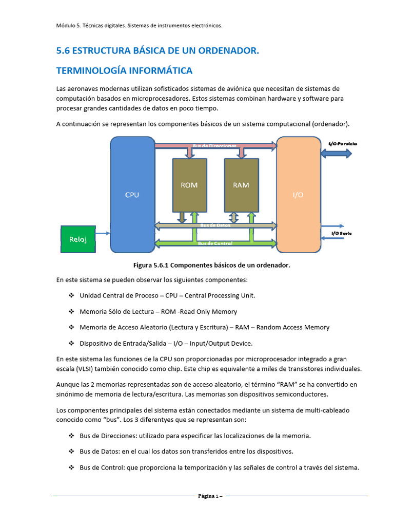 M5.6 Estructura Básica de Un Ordenador | PDF | Hardware de la ...