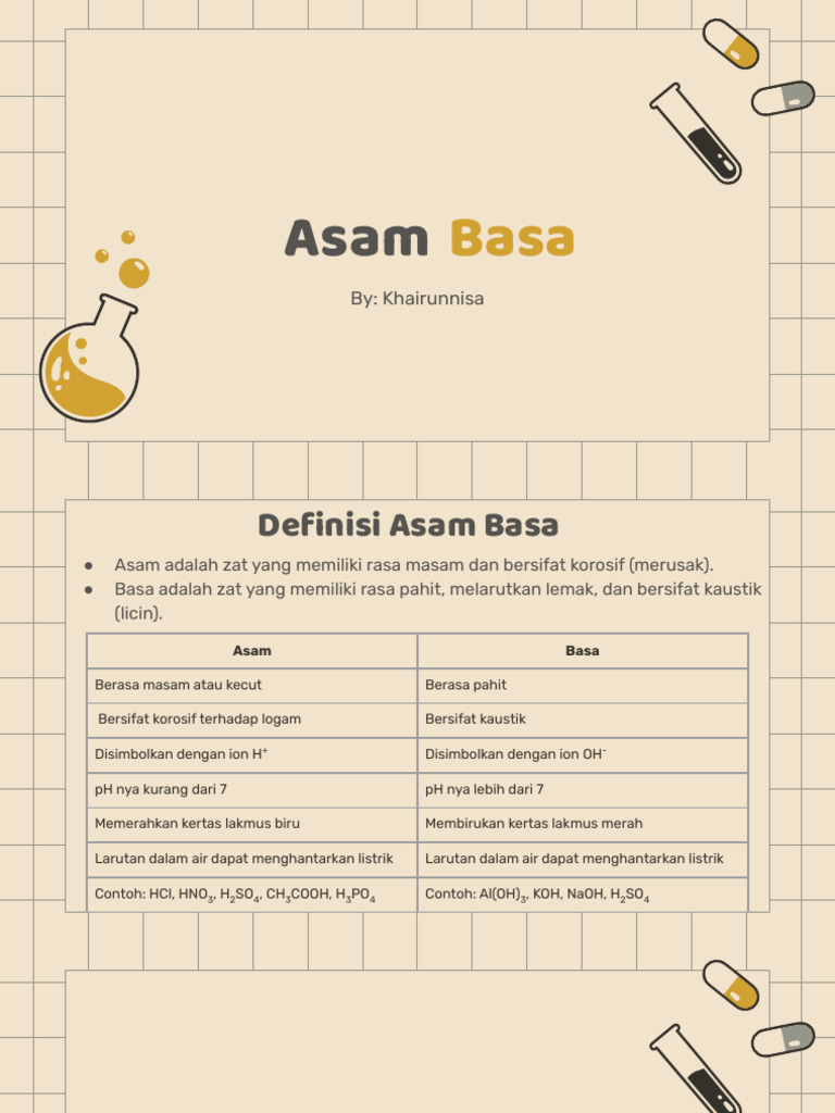 Pengertian dan Teori Asam Basa | PDF