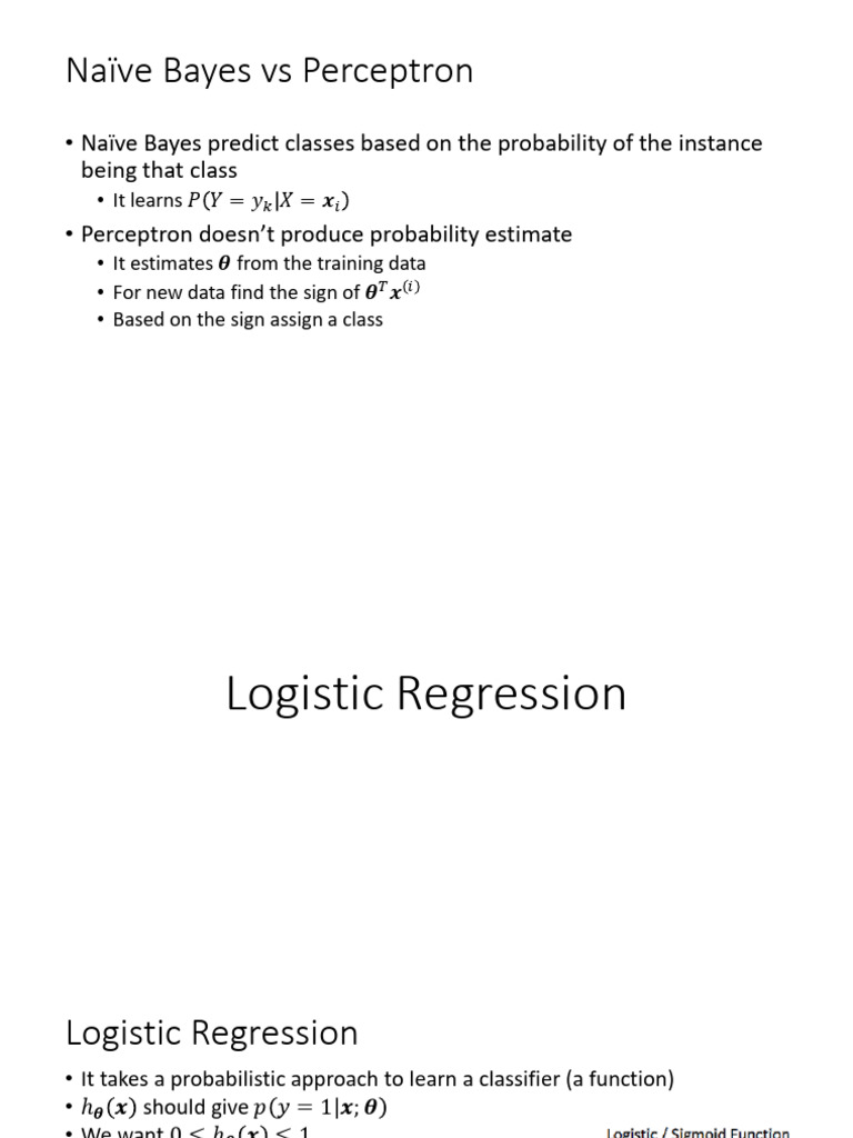 Lec18 Logistic Regression | PDF | Logistic Regression | Regression Analysis