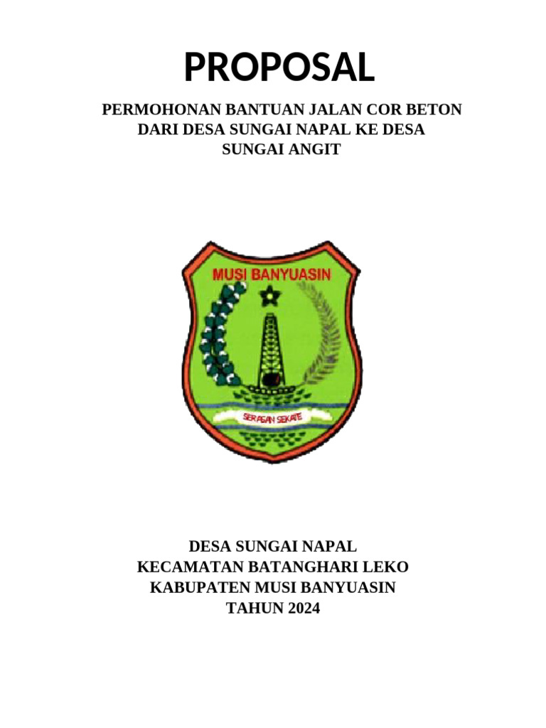 Permohonan Cor Beton Jalan Desa 2024 | PDF