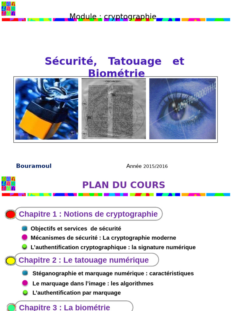 Sécurité et Cryptographie Moderne | PDF | Public-key cryptography ...