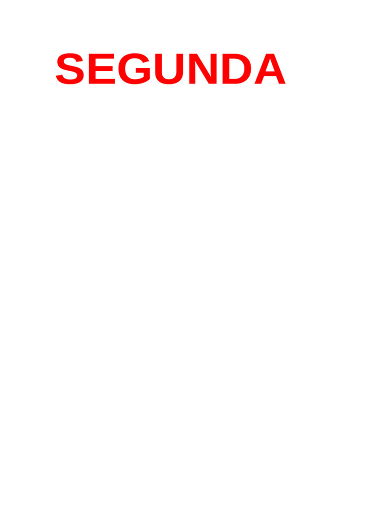 Segunda | PDF