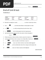 Cambridge Global English 8: Unit 8 Test | PDF