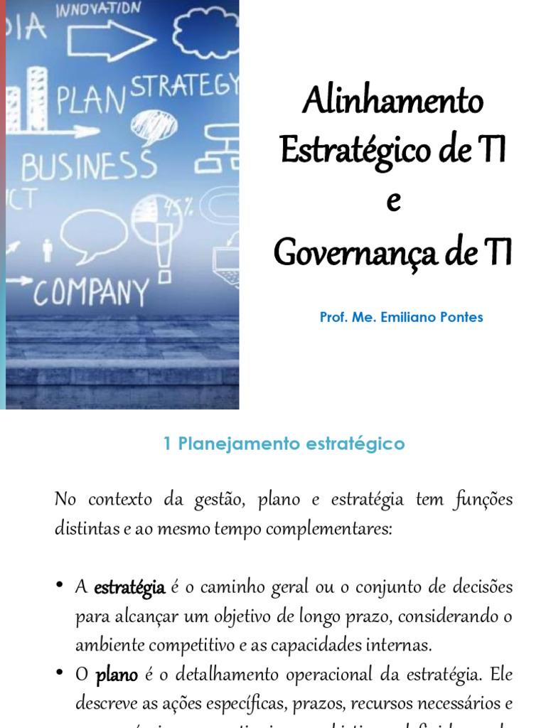 Alinhamento Estratégico de TI e Governança de TI | PDF | Tecnologia da ...
