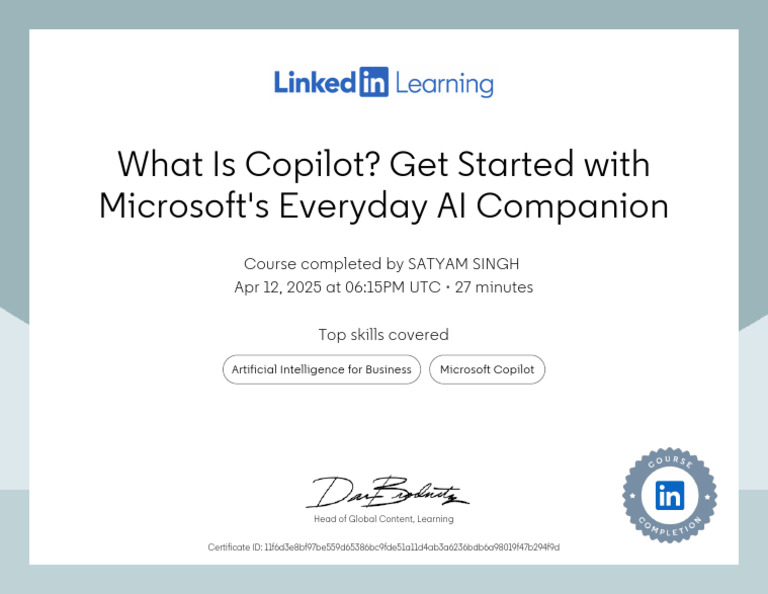 Introduction to Microsoft Copilot Course | PDF