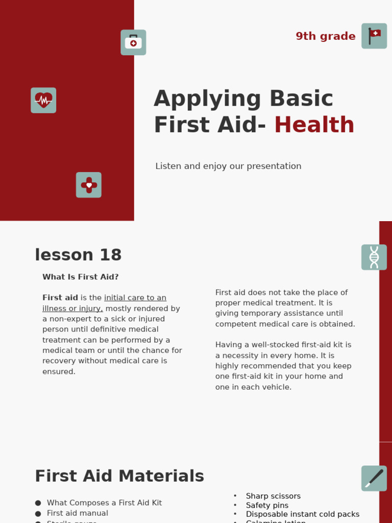 Essential First Aid Techniques Guide | PDF | Heart | Myocardial Infarction
